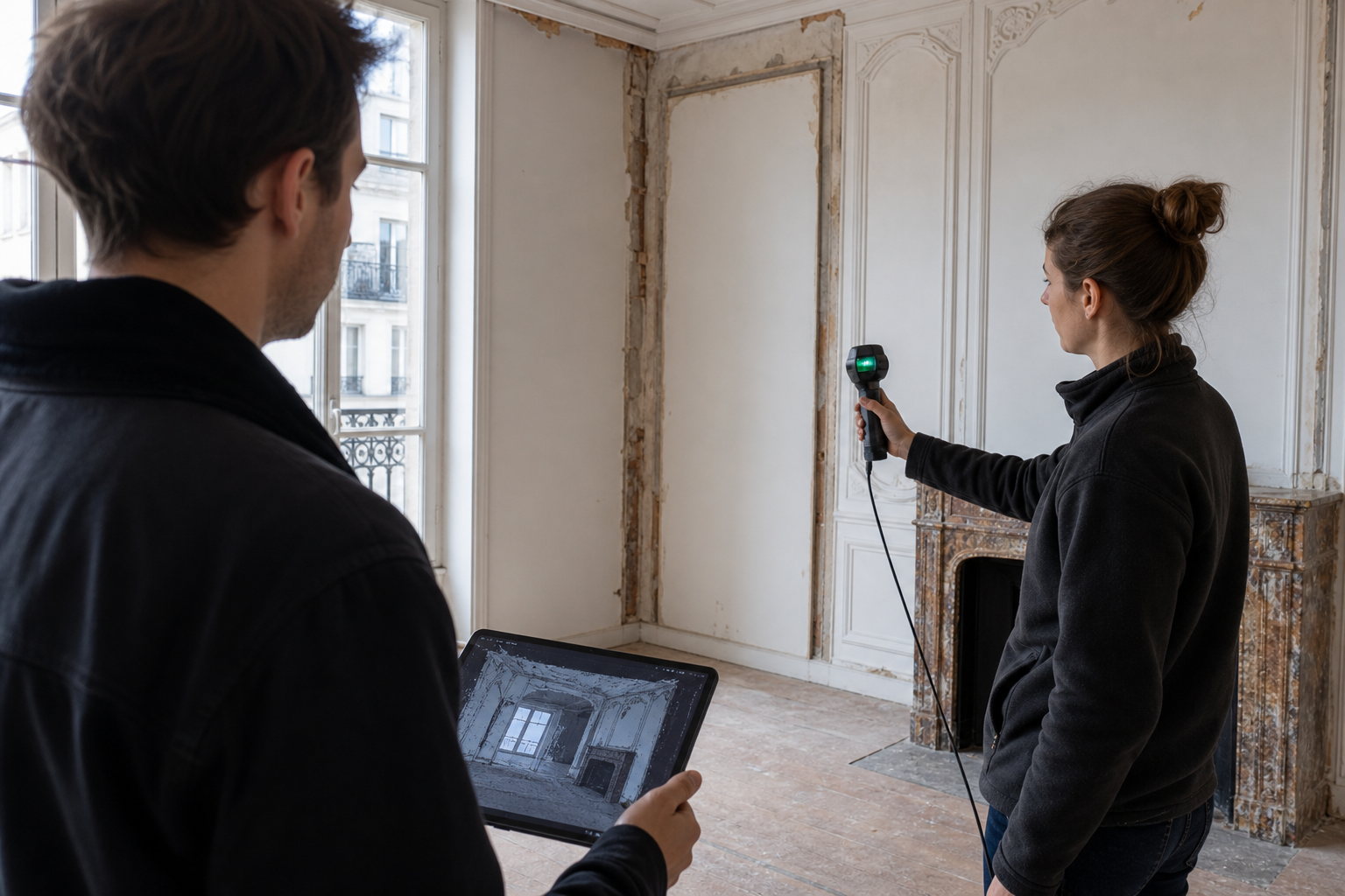 Relevé 3D avec le client